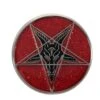 Kreepsville 666 Glitter Goat Baphomet Enamel Pin Badge Red 1 Kreepsville 666 Glitter Goat Baphomet Enamel Pin Badge Red -Kreepsville Clothing Store 345 Image1