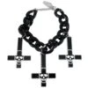 Inverted Cross Skull Bracelet Black 1 Inverted Cross Skull Bracelet Black -Kreepsville Clothing Store 438 Image1