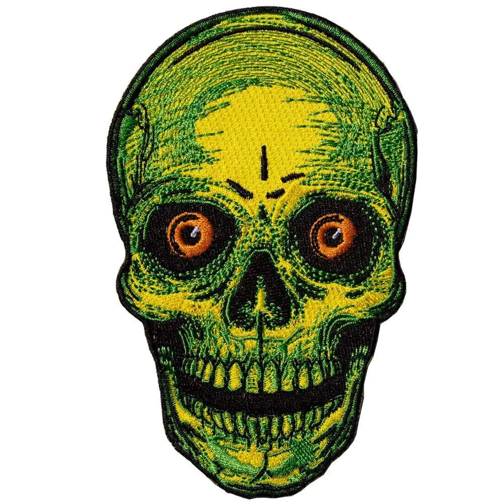 Staring Skull Yellow Patch 3 Staring Skull Yellow Patch