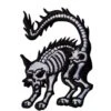 Xray Cat Mini Patch White 1 Xray Cat Mini Patch White -Kreepsville Clothing Store 876 Image1
