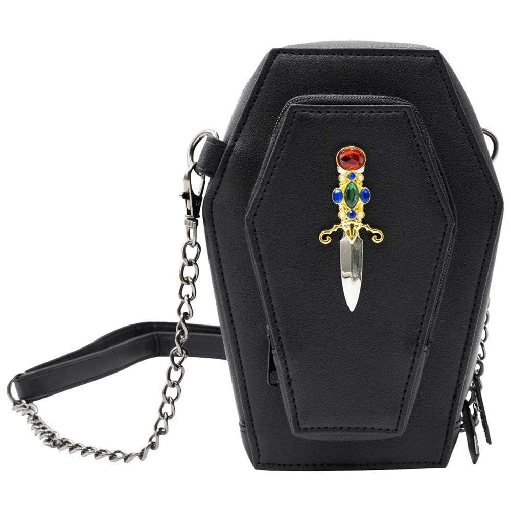 Elvira Dagger Coffin Mini Crossbody Purse 3 Elvira Dagger Coffin Mini Crossbody Purse