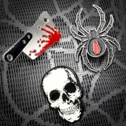 Black Widow Spider Enamel Pin 11 Black Widow Spider Enamel Pin -Kreepsville Clothing Store BEBWS 5