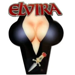 Elvira Chest Logo Enamel Pin