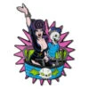 Elvira Ghostcoaster Glitter Enamel Pin 2 Elvira Ghostcoaster Glitter Enamel Pin -Kreepsville Clothing Store BEEGCG