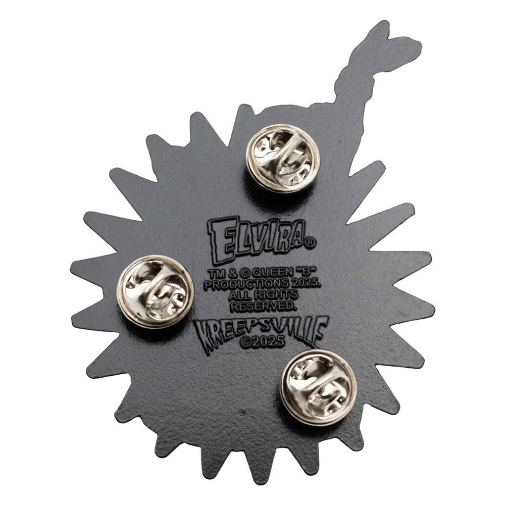 Elvira Ghostcoaster Glitter Enamel Pin 5 Elvira Ghostcoaster Glitter Enamel Pin - Image 3