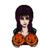 Elvira Spinning Pumpkins Enamel Pin 1 Elvira Spinning Pumpkins Enamel Pin -Kreepsville Clothing Store BEESP 1