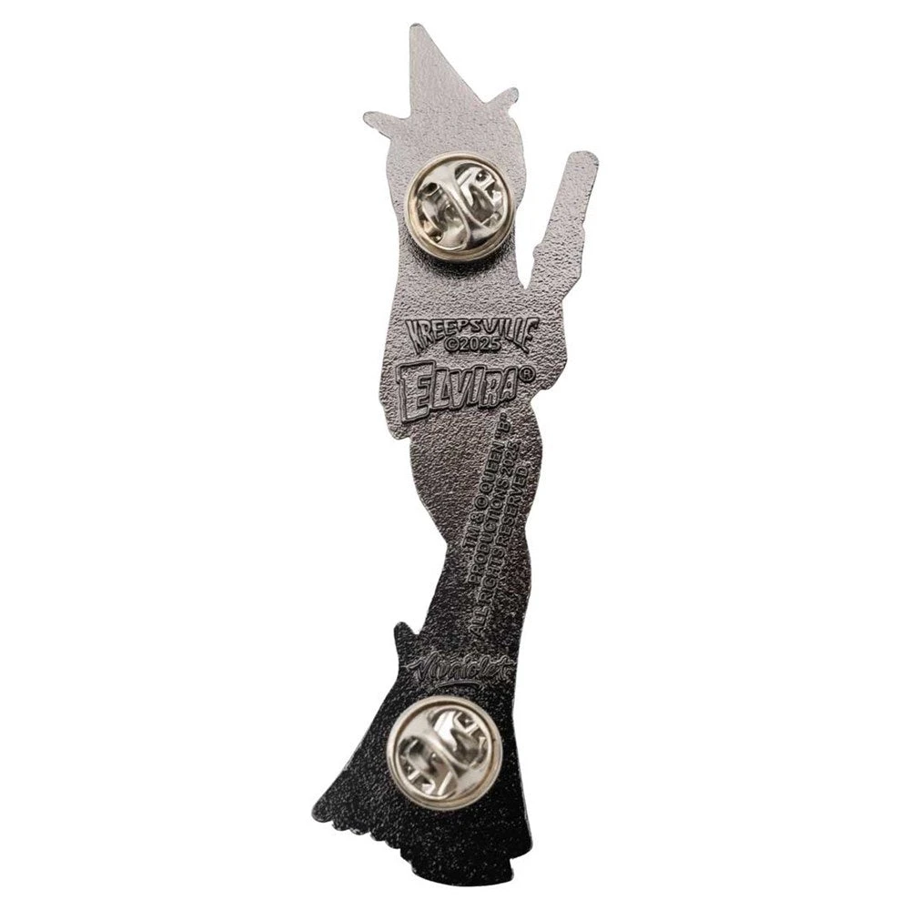 Elvira Standing Witch Black Enamel Pin 5 Elvira Standing Witch Black Enamel Pin - Image 3