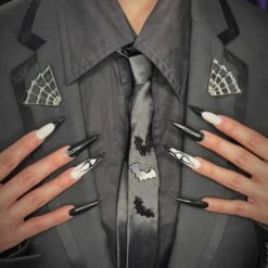 Flying Bat Plated Pin Set Of 3 7 Flying Bat Plated Pin Set Of 3 -Kreepsville Clothing Store BEFB3 3