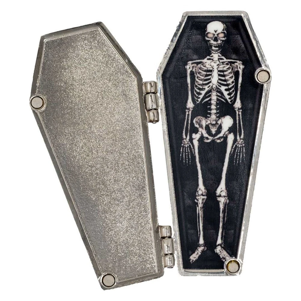 Dead Inside Open Coffin Enamel Pin 4 Dead Inside Open Coffin Enamel Pin - Image 2