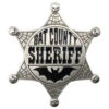 Bat County Sheriff Badge Enamel Pin 2 Bat County Sheriff Badge Enamel Pin -Kreepsville Clothing Store BESBB