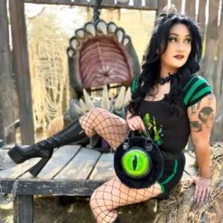 Eyeball Black Cat Backpack Purse 12 Eyeball Black Cat Backpack Purse -Kreepsville Clothing Store BGCEB 5