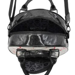Eyeball Black Glitter Backpack Purse -Kreepsville Clothing Store BGEBBG 4