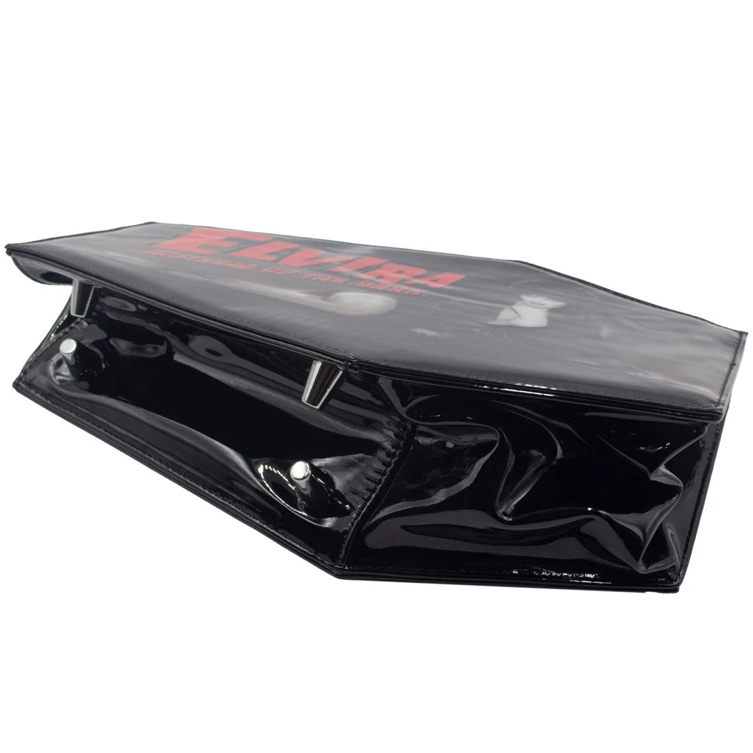 Elvira Skull Kiss Lock Deluxe Coffin Handbag 6 Elvira Skull Kiss Lock Deluxe Coffin Handbag - Image 4