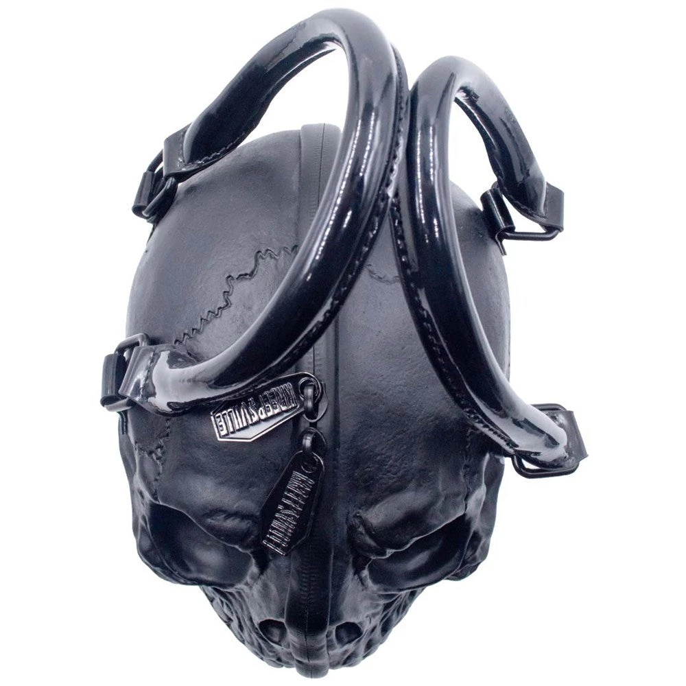 Skull Handbag Purse Black 4 Skull Handbag Purse Black - Image 2