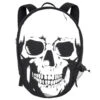Big Skull Backpack White 1 Big Skull Backpack White -Kreepsville Clothing Store BPBSW