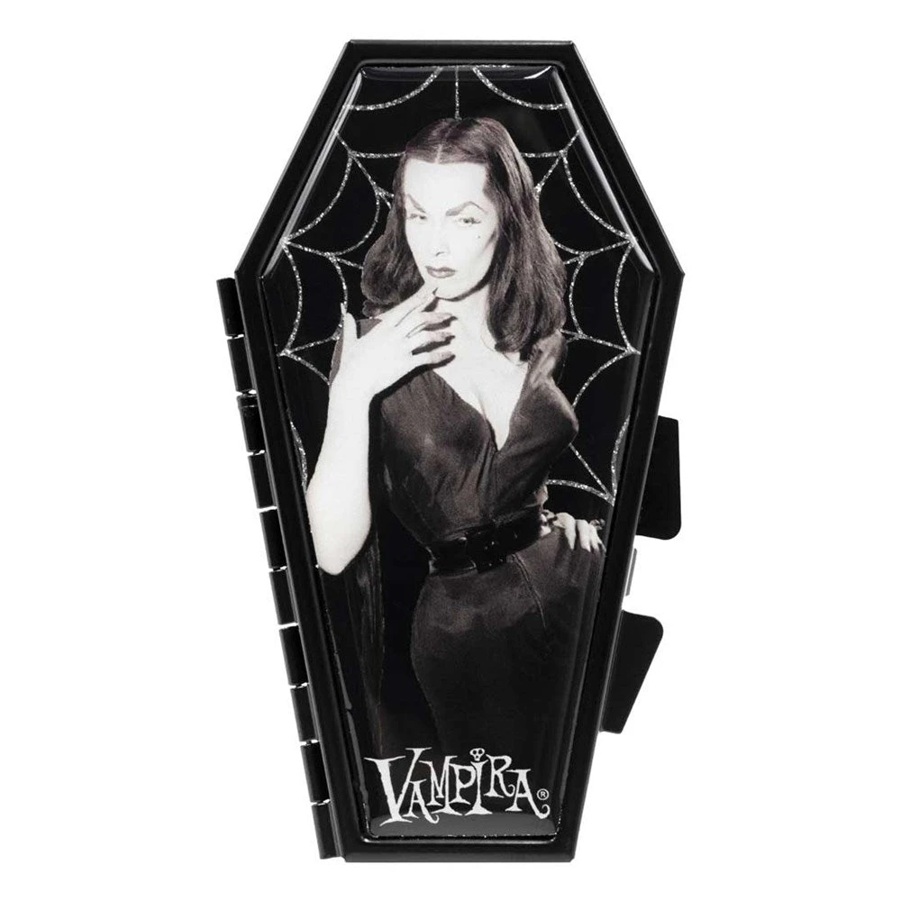 Vampira Cobweb Glitter Coffin Compact 3 Vampira Cobweb Glitter Coffin Compact