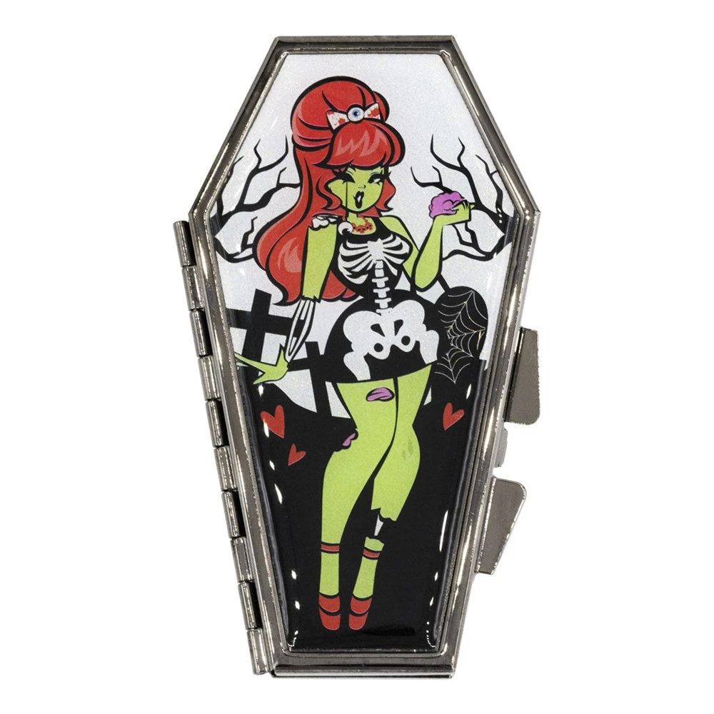 Zombie Girl Standing Coffin Compact 3 Zombie Girl Standing Coffin Compact