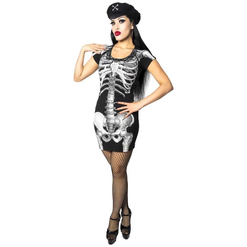 White Skeleton Tunic Dress 4 White Skeleton Tunic Dress - Image 2