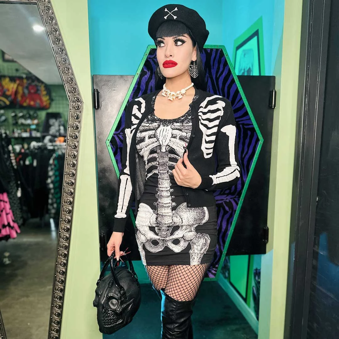 White Skeleton Tunic Dress 6 White Skeleton Tunic Dress - Image 4