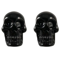 Skull Stud Black Earring