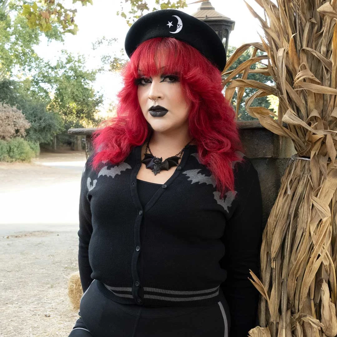 Bat Flock Grey Cardigan 7 Bat Flock Grey Cardigan - Image 5