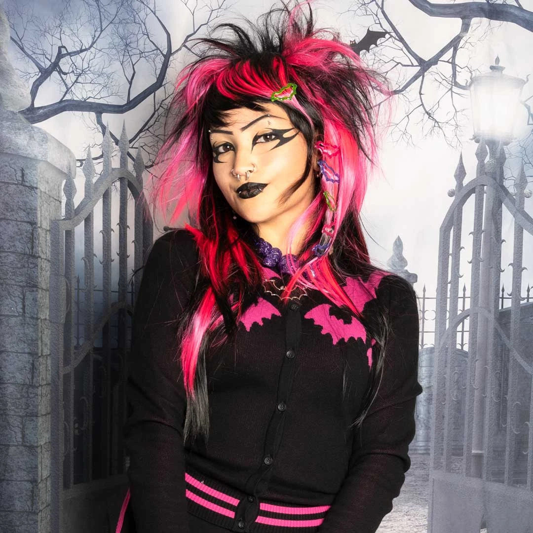 Bat Flock Pink Cardigan 7 Bat Flock Pink Cardigan - Image 5