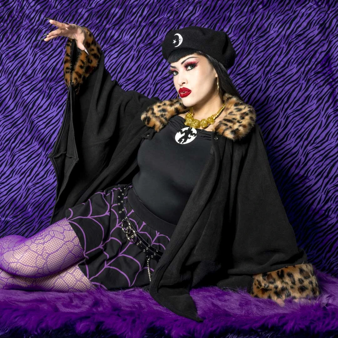 Glamour Ghoul Web Cape Leo Fur 8 Glamour Ghoul Web Cape Leo Fur - Image 6