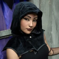 Bat Black Horror Hood -Kreepsville Clothing Store GHHBB 4