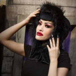 Glamour Black Horror Hood -Kreepsville Clothing Store GHHGB 4