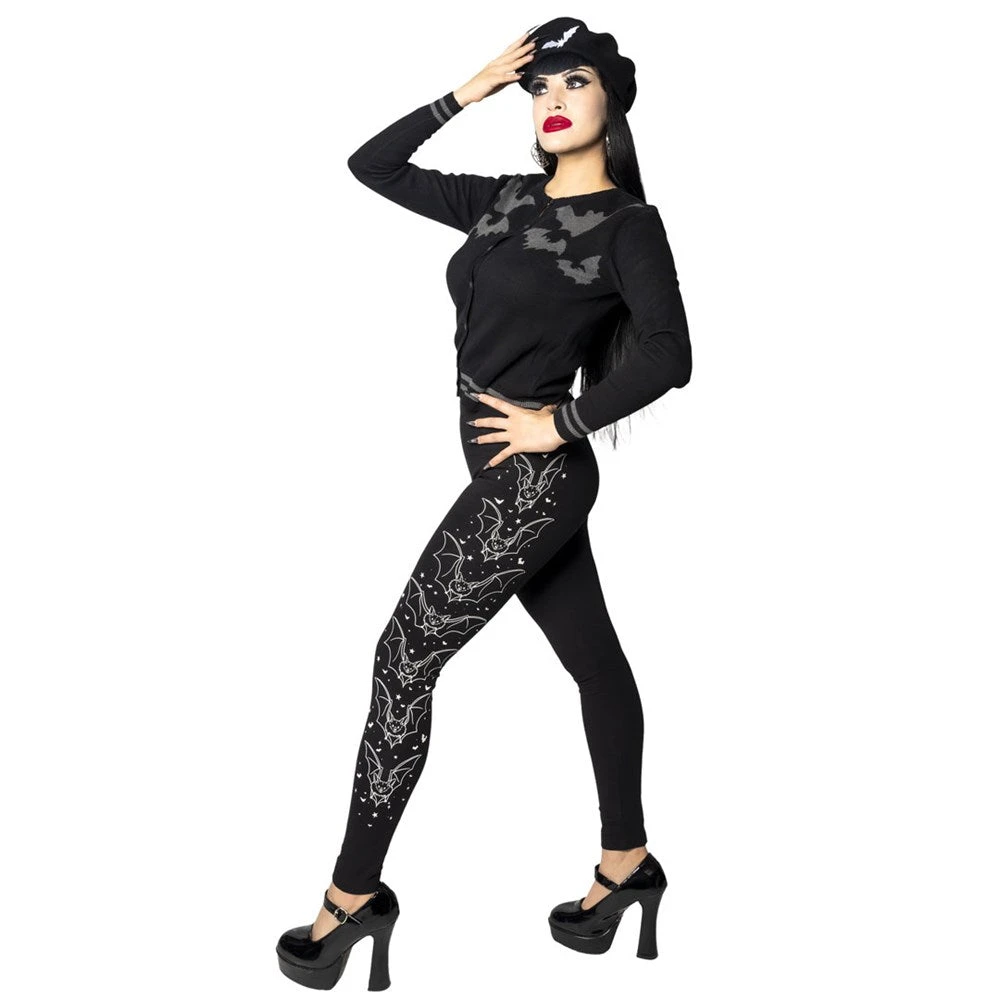 Bat Outline Glow Leggings 5 Bat Outline Glow Leggings - Image 3