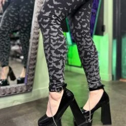 Bat Repeat Gradient Leggings -Kreepsville Clothing Store GLBRG 6
