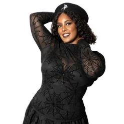 Spiderweb Mesh Mock Neck Top 10 Spiderweb Mesh Mock Neck Top -Kreepsville Clothing Store GMTSWNT 4 e32aa637 ae01 4119 b673 378db5ff440f