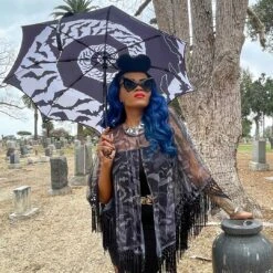 Bat Mesh Cape -Kreepsville Clothing Store GPCBR 4