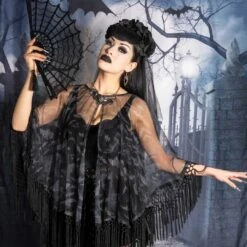 Bat Mesh Cape -Kreepsville Clothing Store GPCBR 5 62987429 03ba 4e75 993c 12624d39ebb2