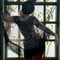 Spiderweb Mesh Cape 12 Spiderweb Mesh Cape -Kreepsville Clothing Store GPCSWW 5