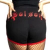 Black Widow Poison Womens Booty Shorts 2 Black Widow Poison Womens Booty Shorts -Kreepsville Clothing Store GRSBWP