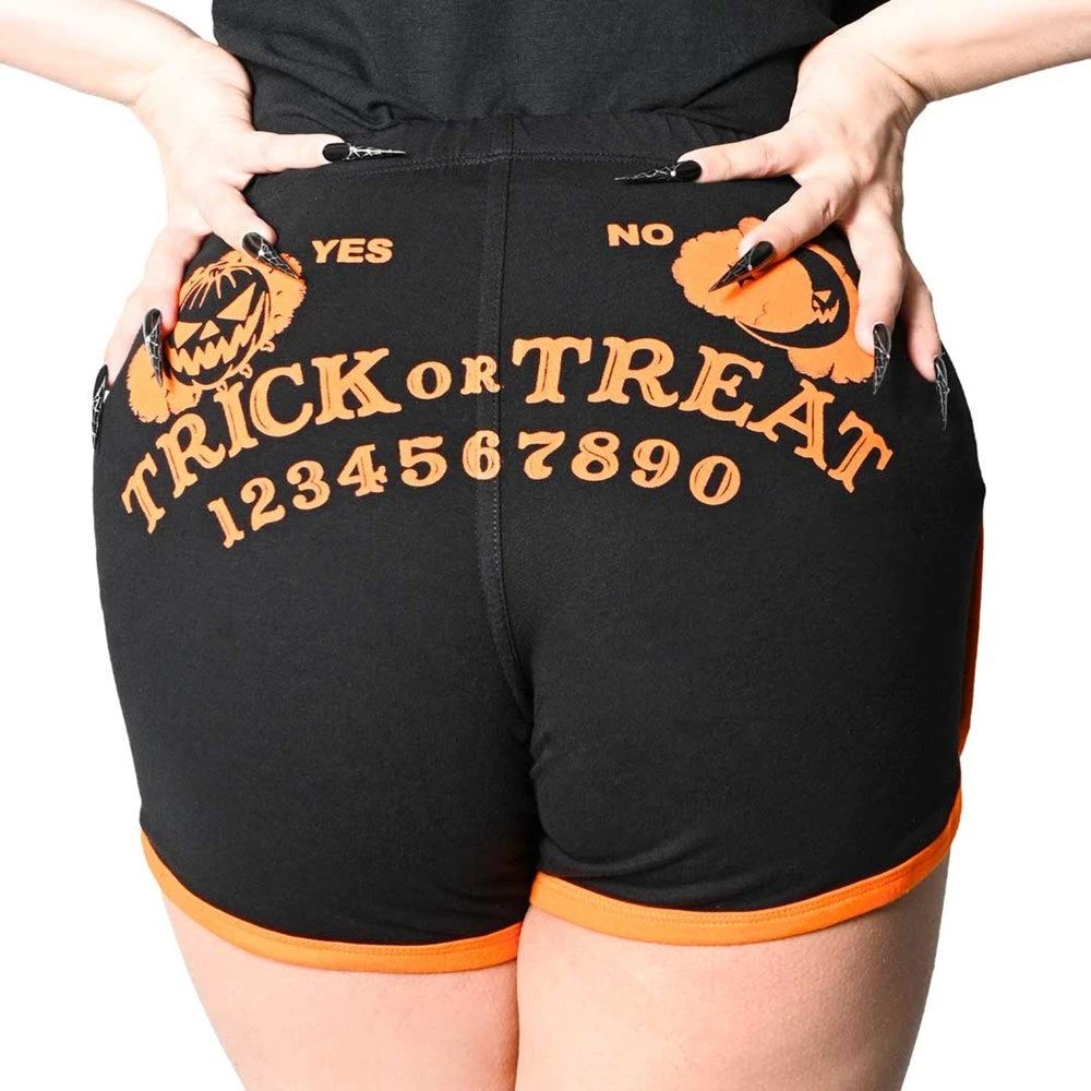 Trick Or Treat Spirit Board Womens Booty Shorts 3 Trick Or Treat Spirit Board Womens Booty Shorts