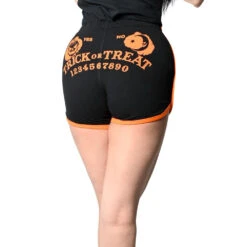Trick Or Treat Spirit Board Womens Booty Shorts 9 Trick Or Treat Spirit Board Womens Booty Shorts -Kreepsville Clothing Store GRSTTB 3