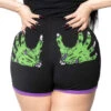 Zombie Hand Womens Booty Shorts 1 Zombie Hand Womens Booty Shorts -Kreepsville Clothing Store GRSZH
