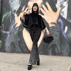 Bat Wing Velvet Grey Short Cape 11 Bat Wing Velvet Grey Short Cape -Kreepsville Clothing Store GSCBWVG 5