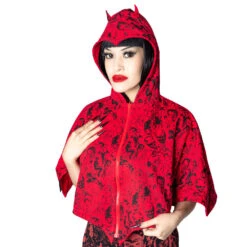 Reversible Devil In Disguise Shoulder Cape 10 Reversible Devil In Disguise Shoulder Cape -Kreepsville Clothing Store GSCDD 4