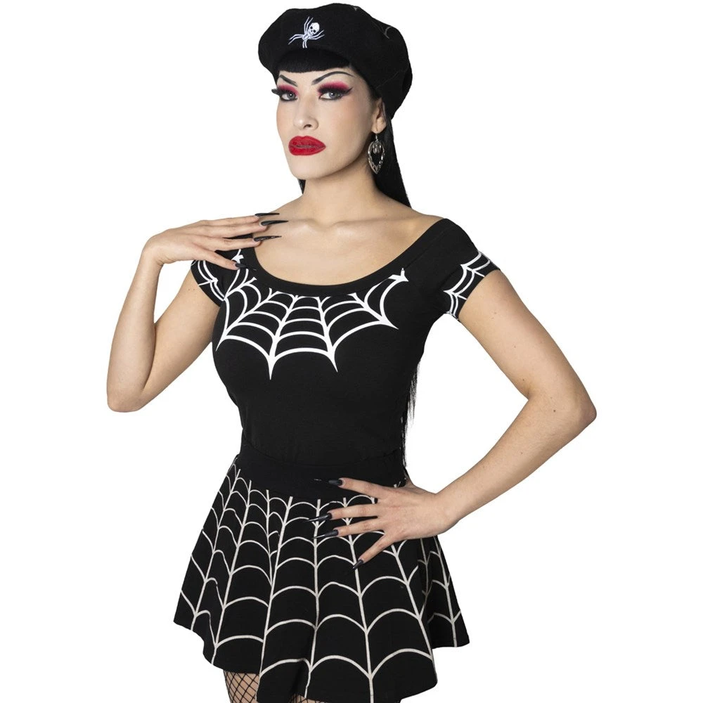 Spiderweb White Shoulder Top 5 Spiderweb White Shoulder Top - Image 3