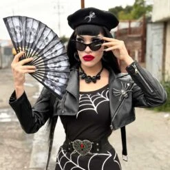 Spiderweb White Shoulder Top 13 Spiderweb White Shoulder Top -Kreepsville Clothing Store GSTSWW 6