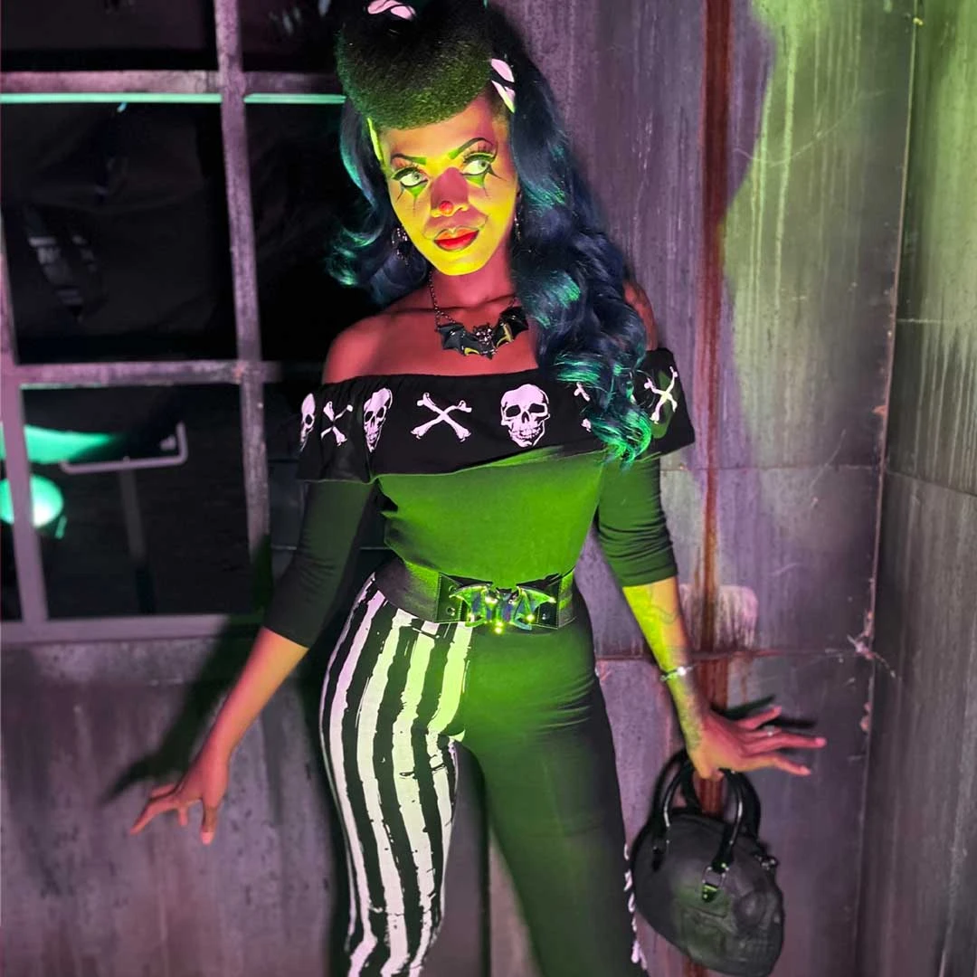 Ruffle Top Anatomical Skull And Bones 7 Ruffle Top Anatomical Skull And Bones - Image 5