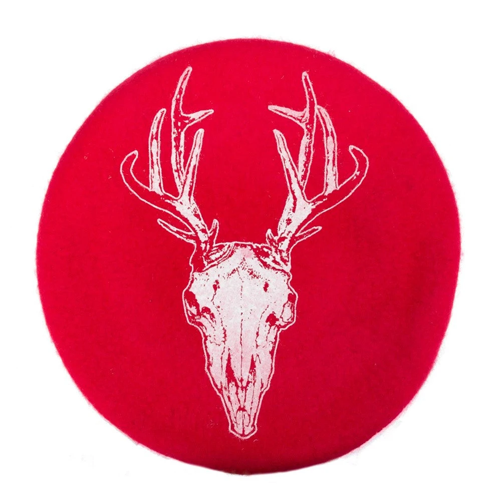 Deer Skull Red Beret 5 Deer Skull Red Beret - Image 3