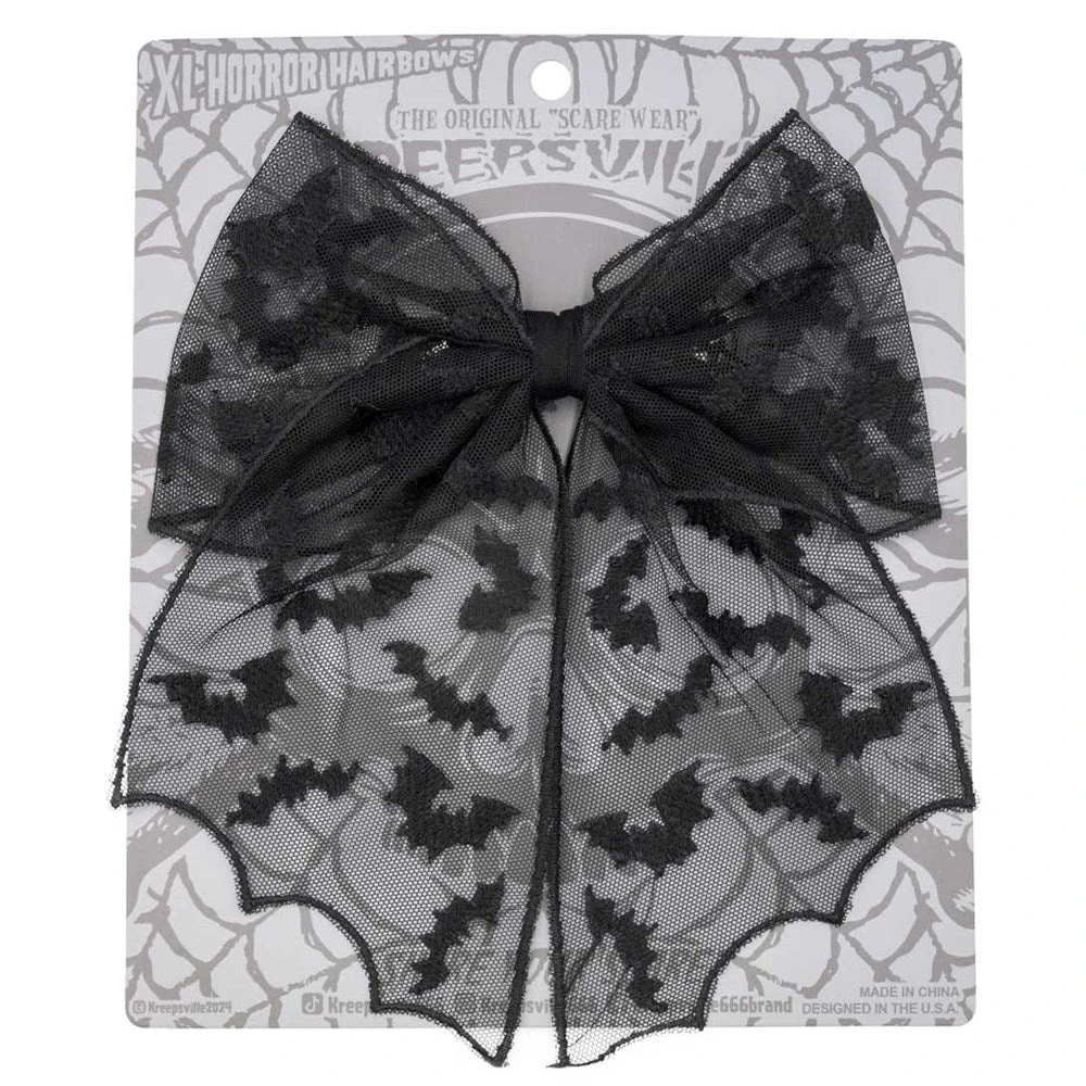 Bat Lace Hair Bow 5 Bat Lace Hair Bow - Image 3