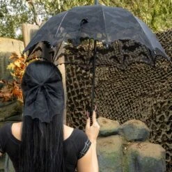 Bat Lace Hair Bow 12 Bat Lace Hair Bow -Kreepsville Clothing Store HBBLB 5