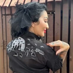 Bat Lace Hair Bow 13 Bat Lace Hair Bow -Kreepsville Clothing Store HBBLB 6