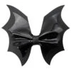 Batwing Black PVC Hair Bow -Kreepsville Clothing Store HBBWBP