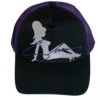 Elvira Trucker Girl Purple Hat 2 Elvira Trucker Girl Purple Hat -Kreepsville Clothing Store HBETGP